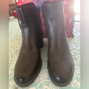 BareTraps Black Women's Ankle Boots with Block Heel